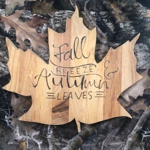 Handmade woodburned cutting board